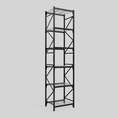 Longspan Metal Shelving - 4200mm High - Full Bay - Mesh Shelf