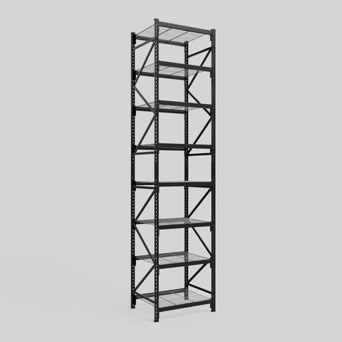 Longspan Metal Shelving - 4200mm High - Full Bay - Mesh Shelf