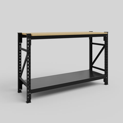 Longspan Work Bench - Steel Shelves