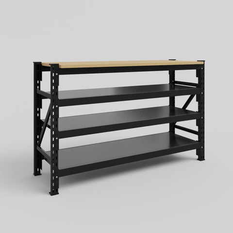 Longspan Work Bench - Steel Shelves
