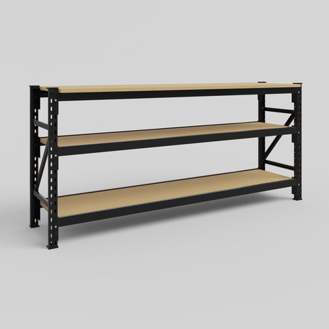 Longspan Work Bench - Particleboard Shelves