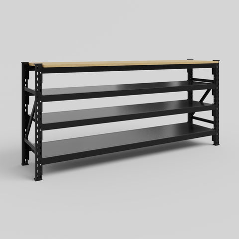 Longspan Work Bench - Steel Shelves