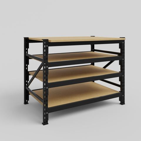 Longspan Work Bench - Particleboard Shelves