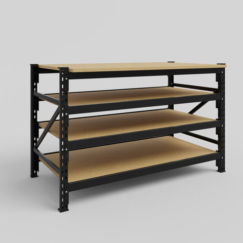 Longspan Work Bench - Particleboard Shelves