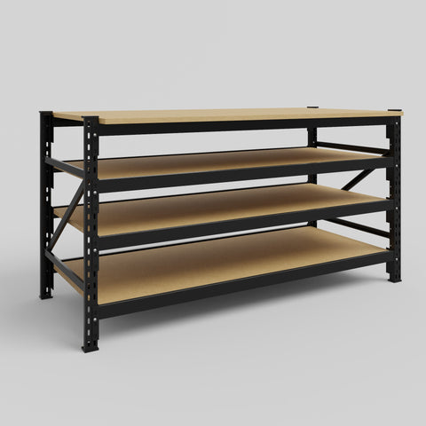 Longspan Work Bench - Particleboard Shelves