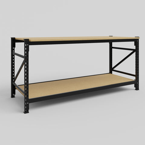 Longspan Work Bench - Particleboard Shelves