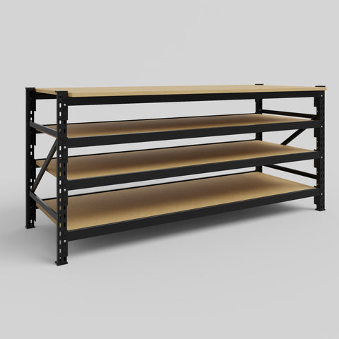 Longspan Work Bench - Particleboard Shelves