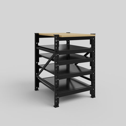 Longspan Work Bench - Steel Shelves