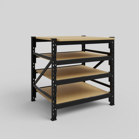 Longspan Work Bench - Particleboard Shelves