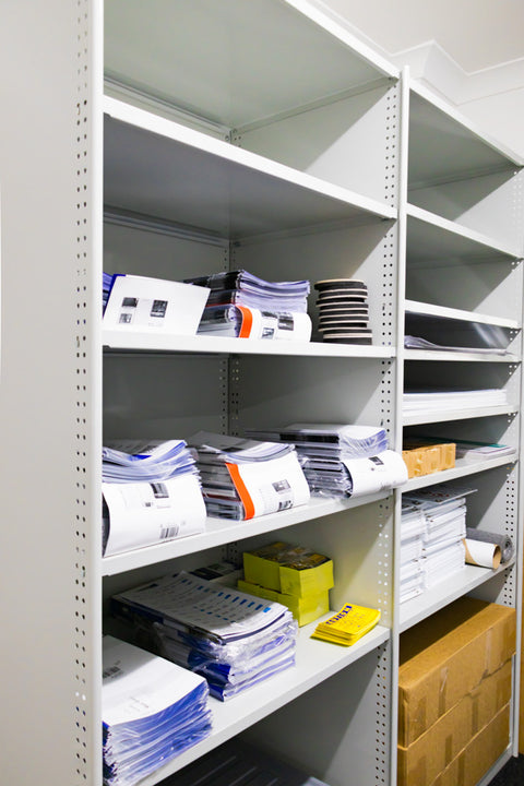 RUT Shelving - Double Sided - Full Bay: H2175 x W900 x D600/D600mm