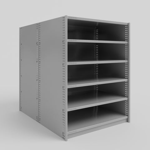 RUT Shelving - Double Sided - Full Bay: H1200 x W900 x D600/D600mm