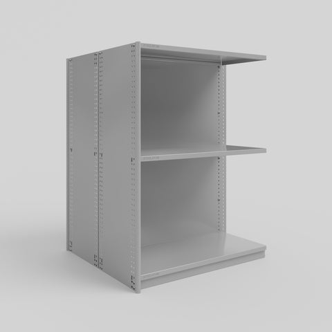 RUT Shelving - Double Sided - Add-On Bay: H1200 x W900 x D400/D400mm