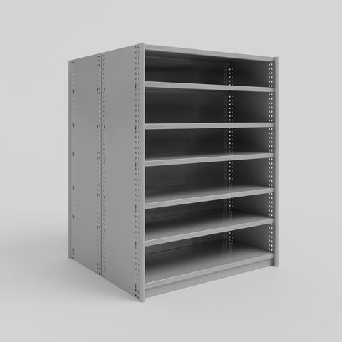 RUT Shelving - Double Sided - Full Bay: H1200 x W900 x D400/D400mm