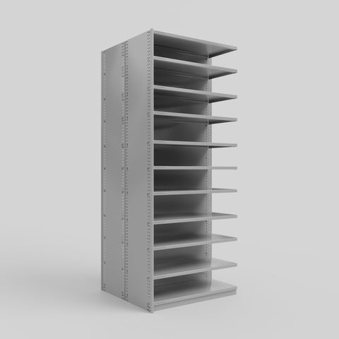 RUT Shelving - Double Sided - Add-On Bay: H2175 x W900 x D400/D400mm