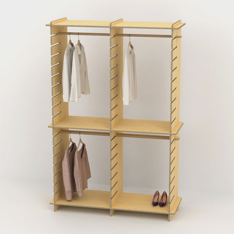 Shelvr Double Bay Clothing Rack | H2315 x D590mm