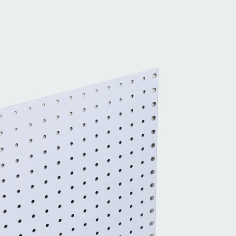 Metal Pegboard Sheet 2400 x 1200 - Steel (Matte Galvanised)