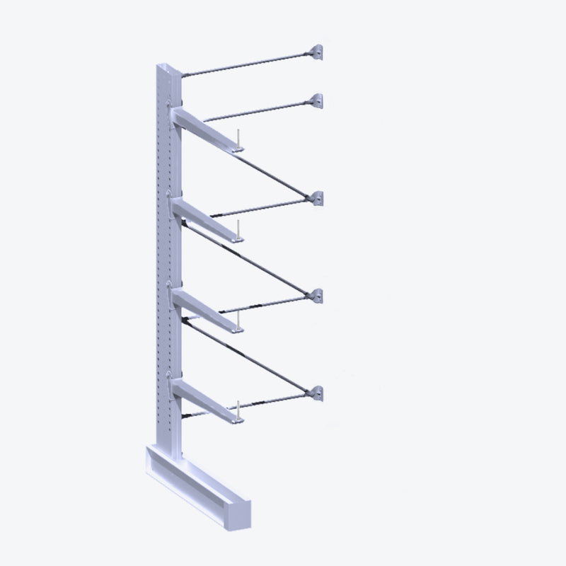 Cantilever Rack - Single Sided - Heavy Duty - Hot Dip Galvanized - Add-On Bay - Height 4572mm