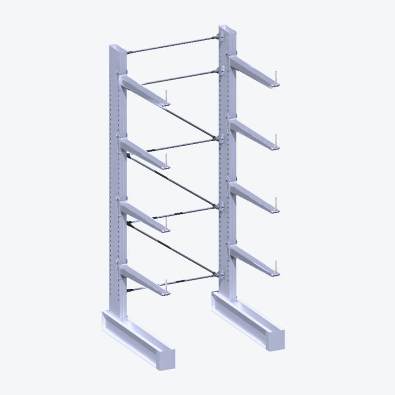 Cantilever Rack - Single Sided - Heavy Duty - Hot Dip Galvanized - Full Bay - Height 5791mm