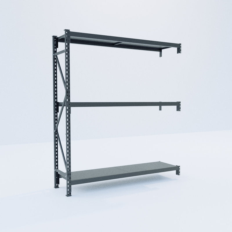 Longspan Metal Shelving - 2100mm High - Add-On Bay - Steel Shelf