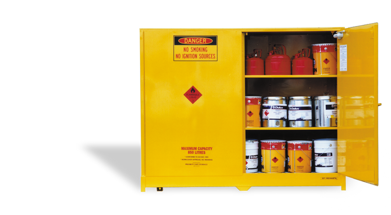 850L - Large Capacity Flammable Liquids Storage Cabinet