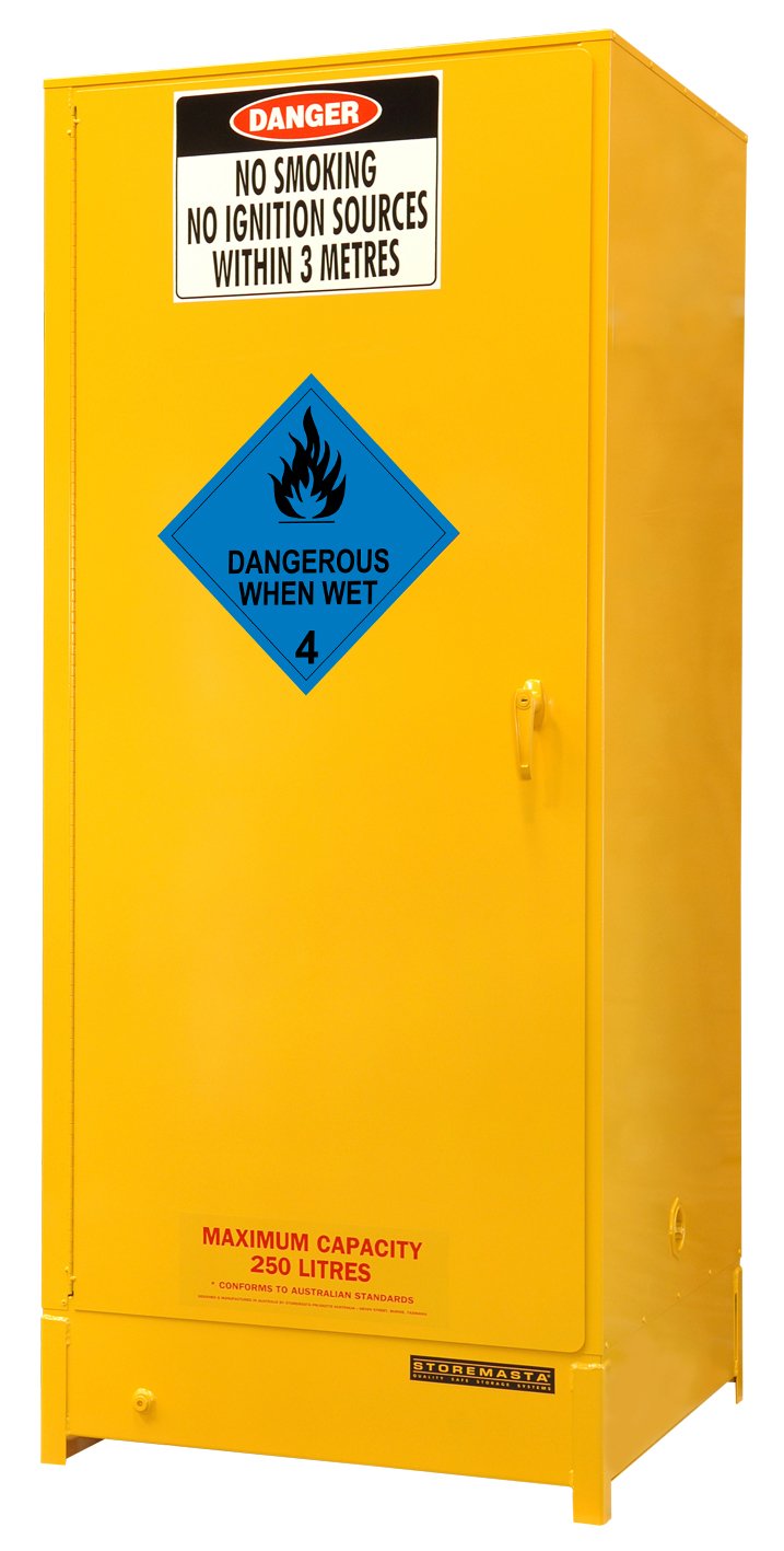 250L - Dangerous When Wet Storage Cabinet-Single Door
