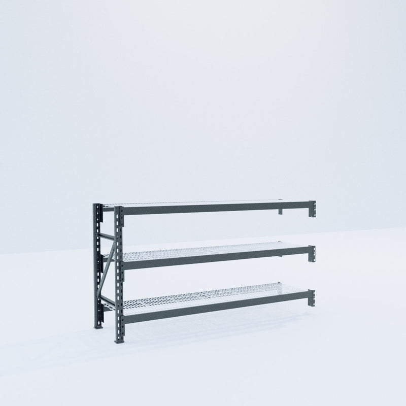 Longspan Metal Shelving - 1000mm High - Add-On Bay - Mesh Shelf