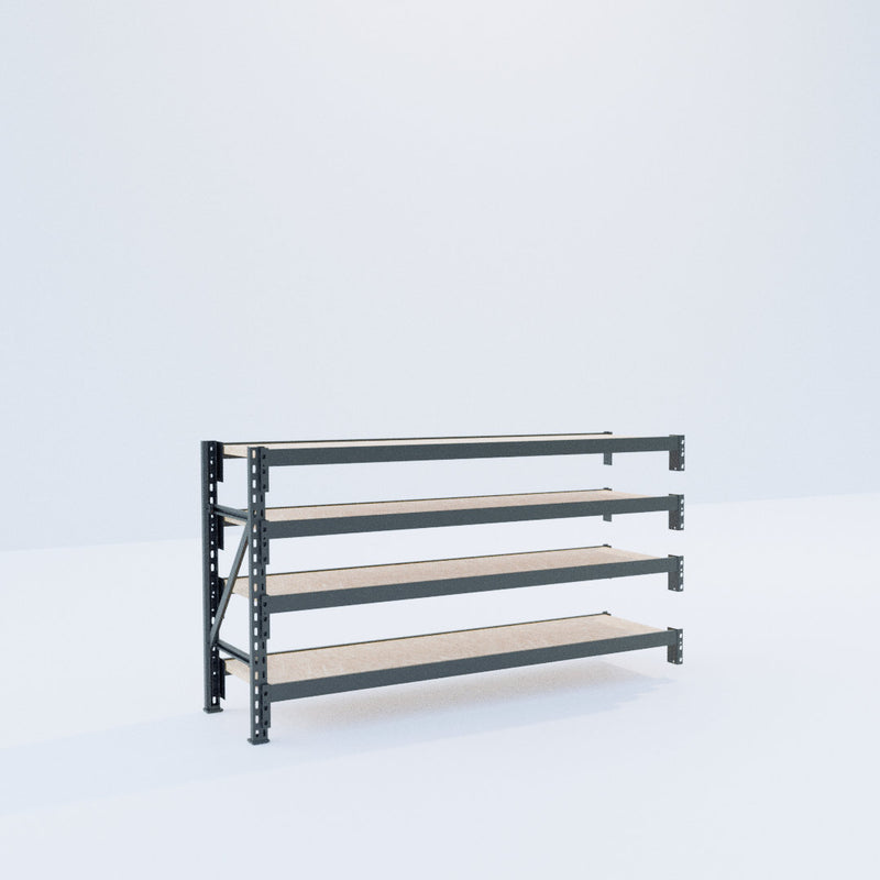Longspan Metal Shelving - 1000mm High - Add-On Bay - Particleboard Shelf