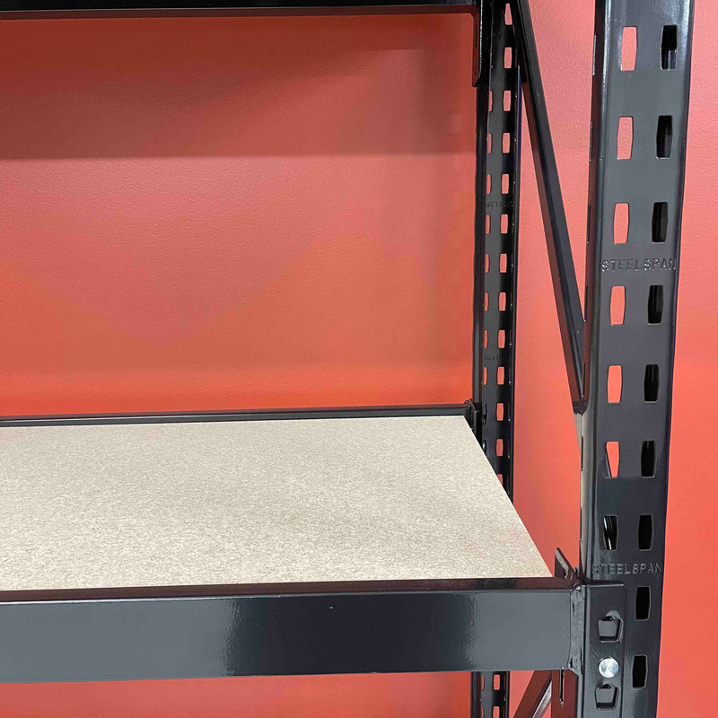 Longspan Metal Shelving - 3100mm High - Add-On Bay - Particleboard Shelf