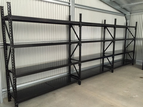 Black Powder Coated Shelving