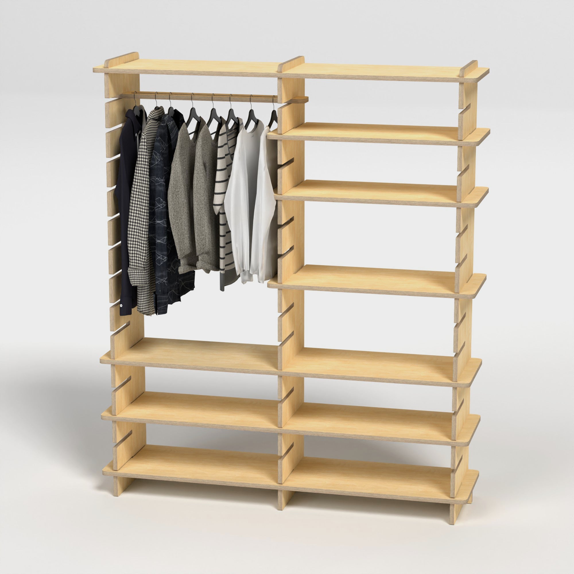 Modular Timber Clothing Racks – Steelspan Storage Systems