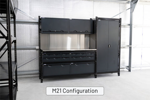 M22 Modular Work Bench - H2100mm x W3780mm