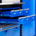 M2222 Modular Work Bench - H2100mm x W7500mm | MDF WBT | Dark Grey