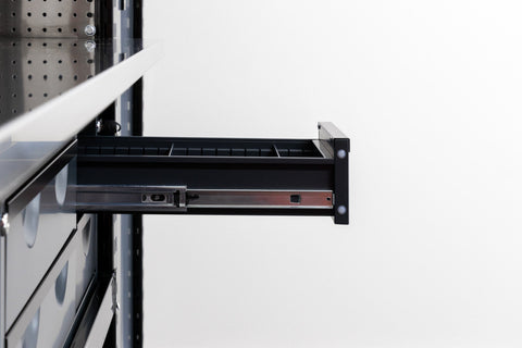 M1221 Modular Work Bench - H3100mm x W5700mm | Stainless WBT | Dark Grey