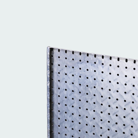 Metal Pegboard Panel 1860 - Aluminium Diamond Plate