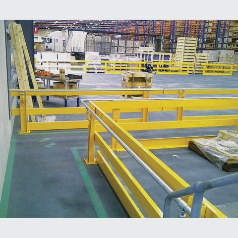 AV022 - 2M Verge Safety Barrier HD Series 1000mm high with handrail
