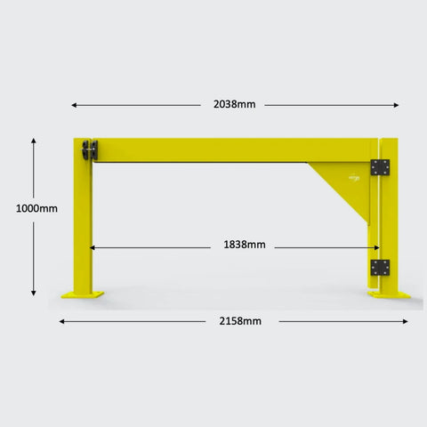 BV065 - Verge Swing Boom Gate Single 1800w Right hand
