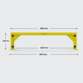 BV067 - Verge Swing Boom Gate Double 3600w