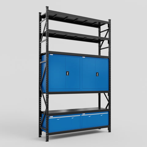C2 Modular Cabinet System with Shelves - H3100mm x W1920mm