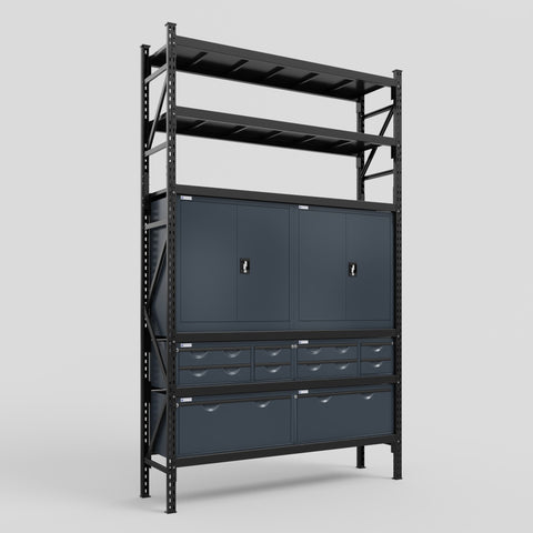 C2 Modular Cabinet System with Shelves - H3100mm x W1920mm