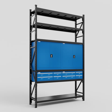 C2 Modular Cabinet System with Shelves - H3100mm x W1920mm