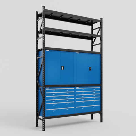 C2 Modular Cabinet System with Shelves - H3100mm x W1920mm