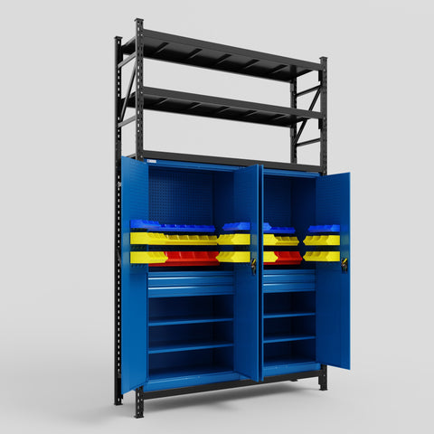 C2 Modular Cabinet System with Shelves - H3100mm x W1920mm