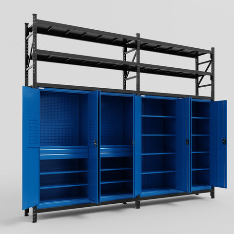 C22 Modular Cabinet System with Shelves - H3100mm x W3780mm