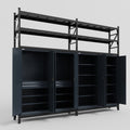 C22 Modular Cabinet System with Shelves - H3100mm x W3780mm