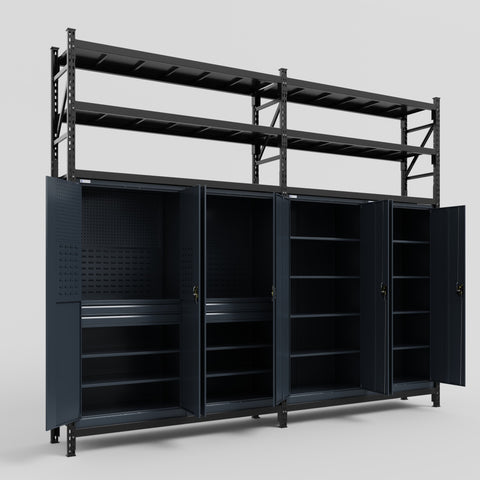 C22 Modular Cabinet System with Shelves - H3100mm x W3780mm