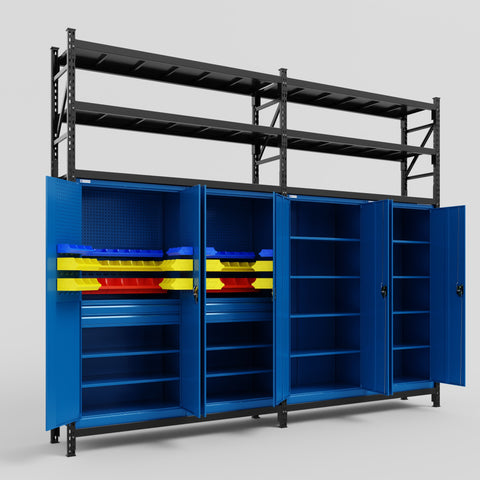 C22 Modular Cabinet System with Shelves - H3100mm x W3780mm