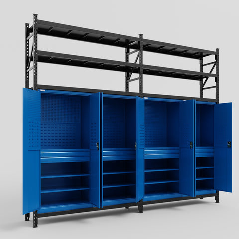 C22 Modular Cabinet System with Shelves - H3100mm x W3780mm