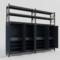 C22 Modular Cabinet System with Shelves - H3100mm x W3780mm