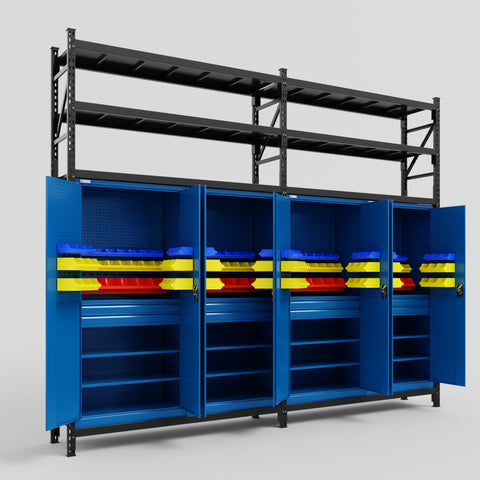 C22 Modular Cabinet System with Shelves - H3100mm x W3780mm