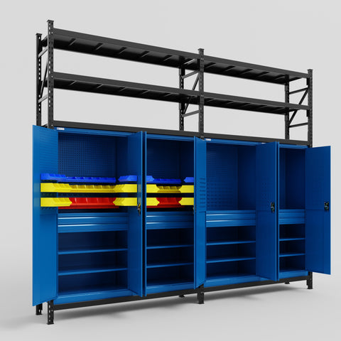 C22 Modular Cabinet System with Shelves - H3100mm x W3780mm